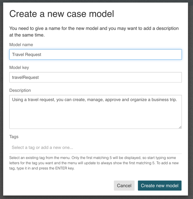 Create a case model
