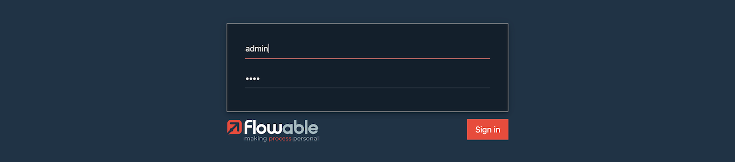 Sign in to Flowable Design