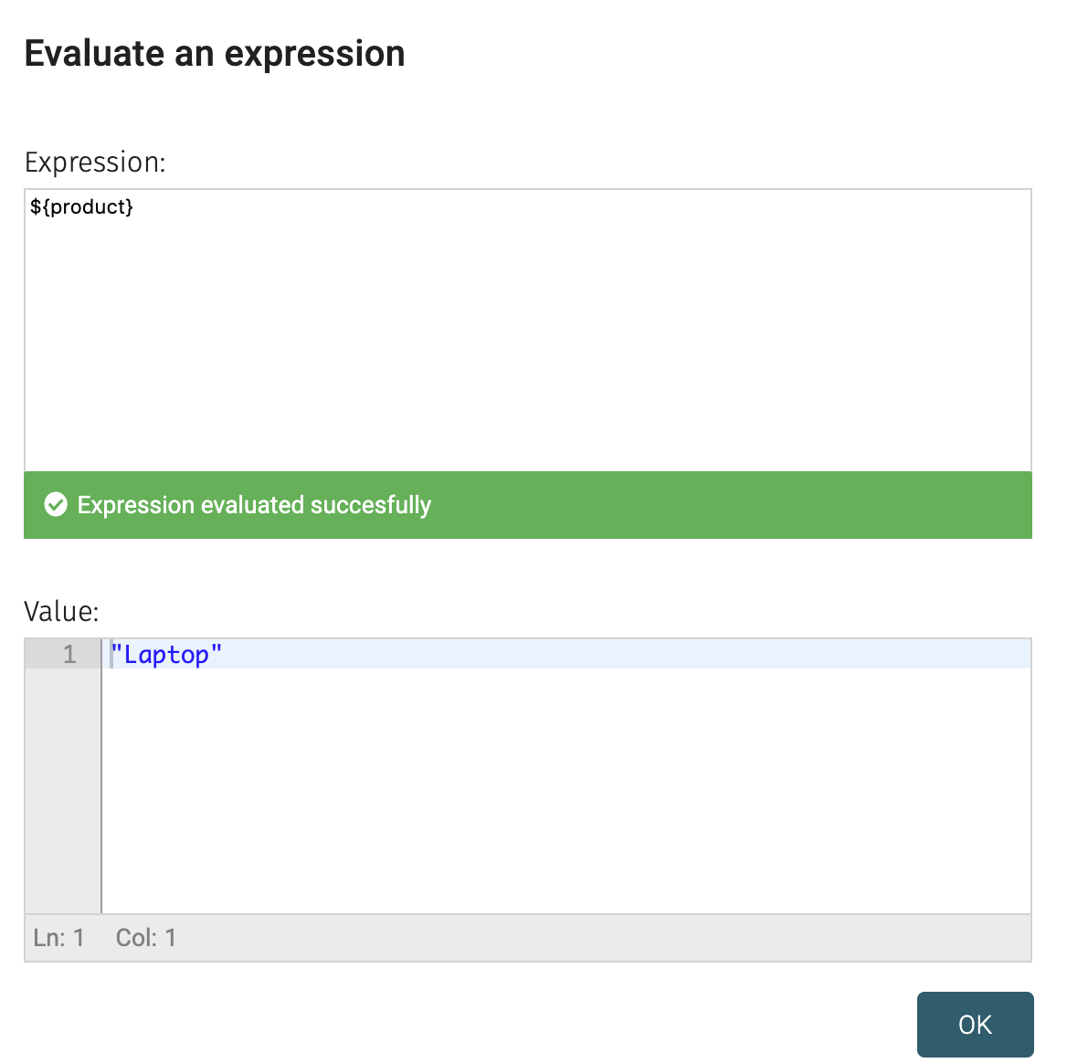 13 evaluate expression result