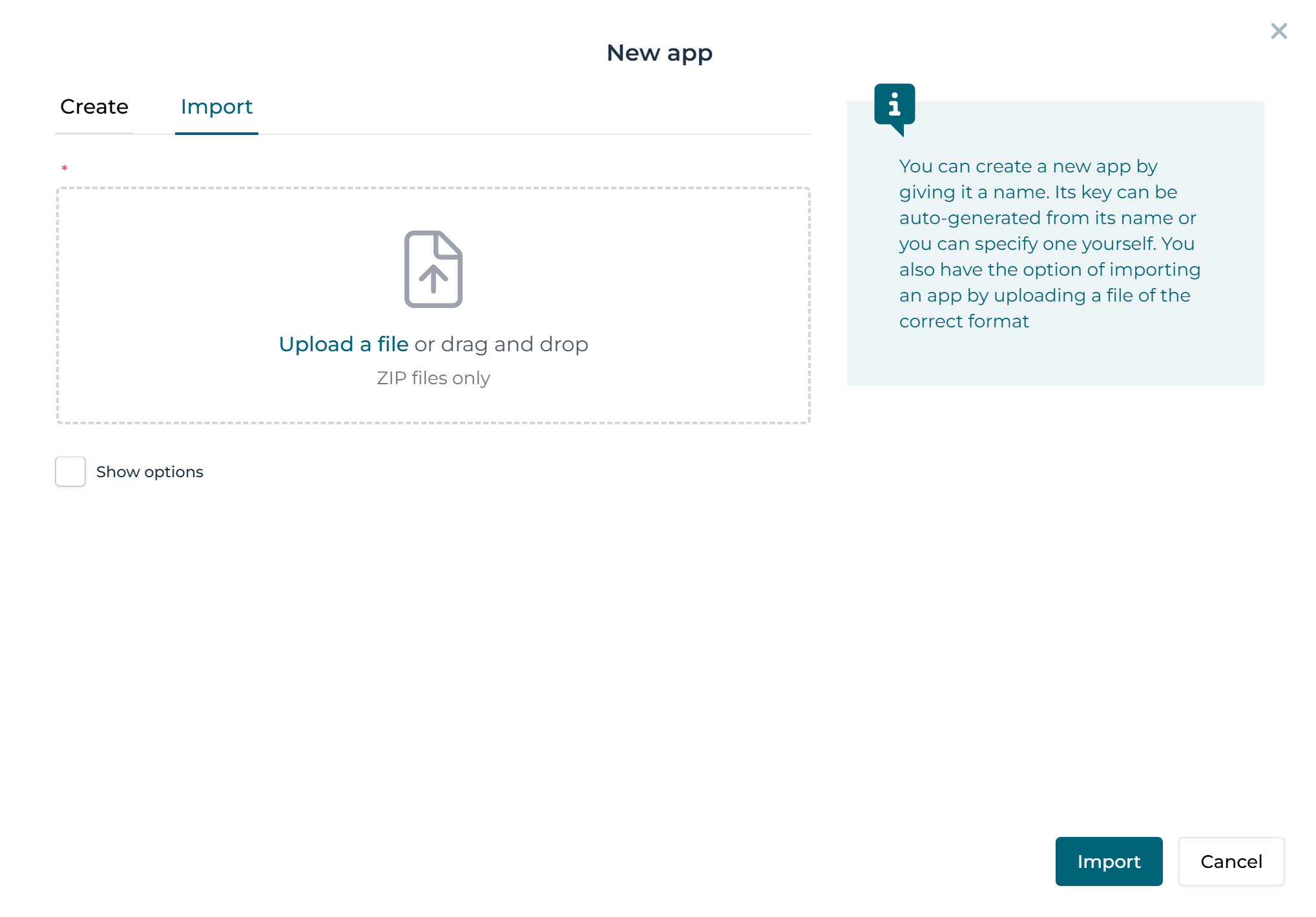 610 app import