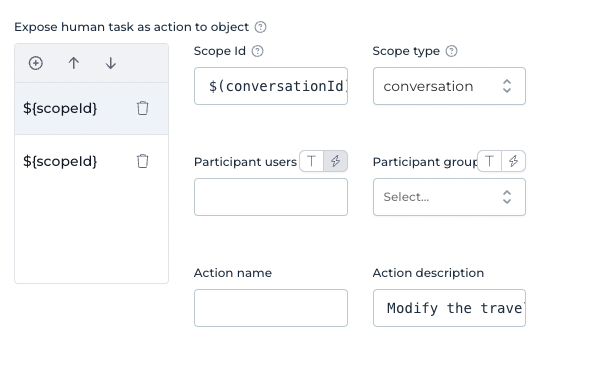 63 expose user task to conversation