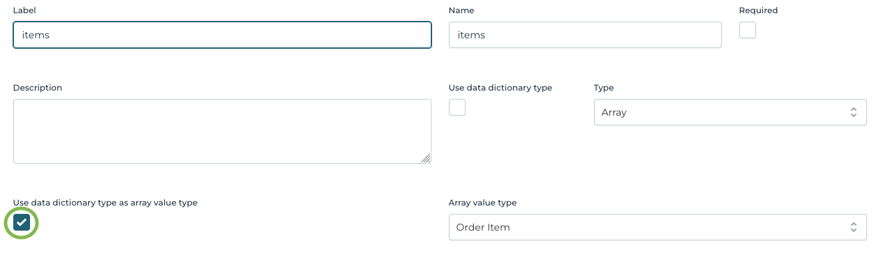 Data Dictionary Dictionary Type Definition