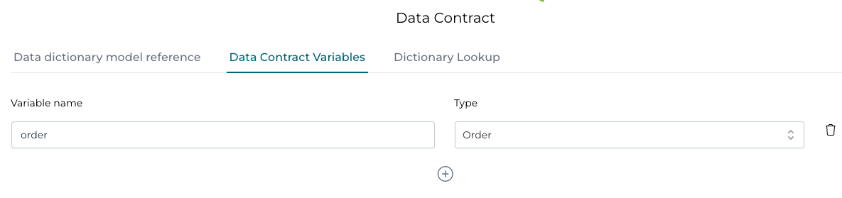 Data Contract Variables