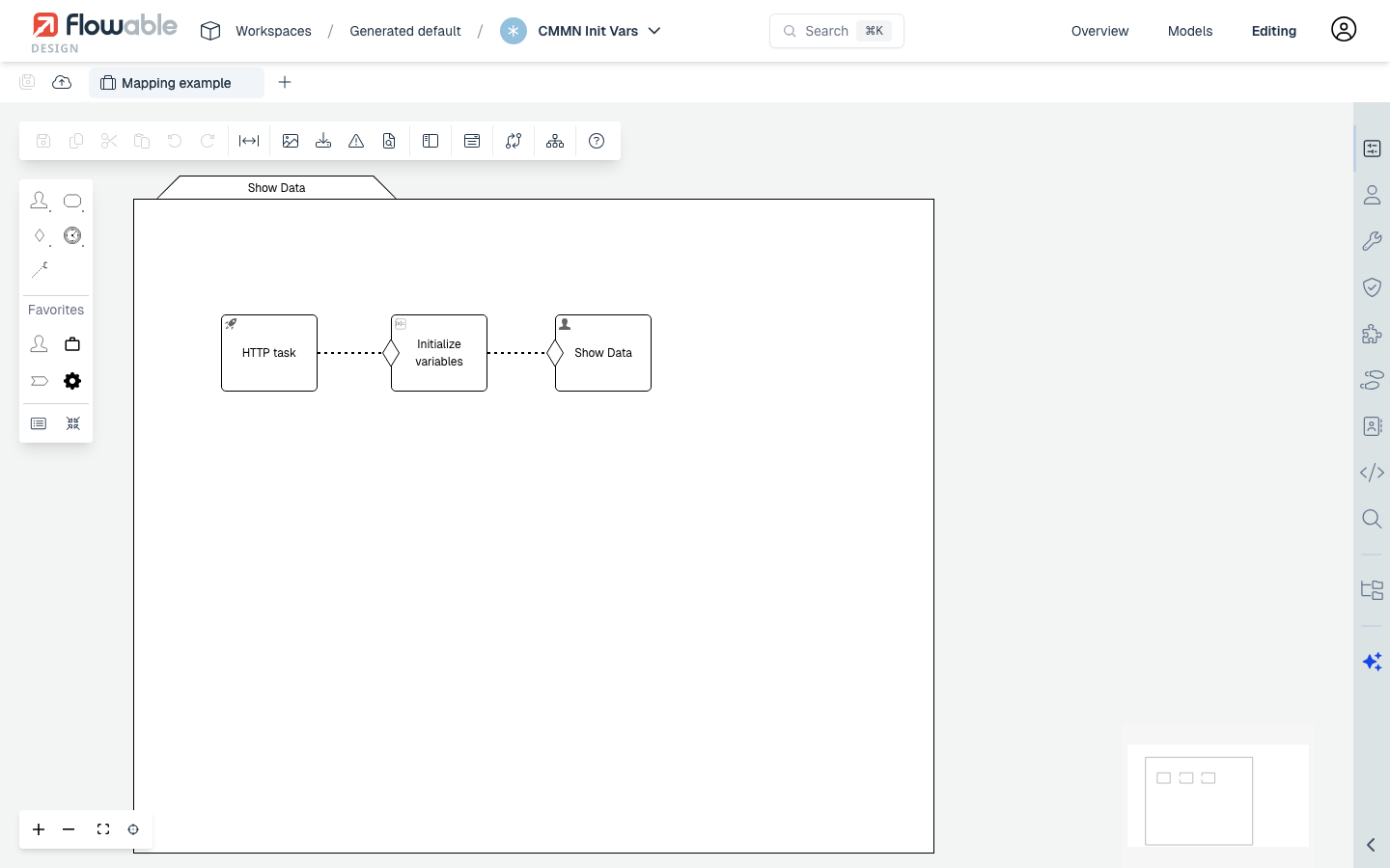 Init Variables Mapping Case Example