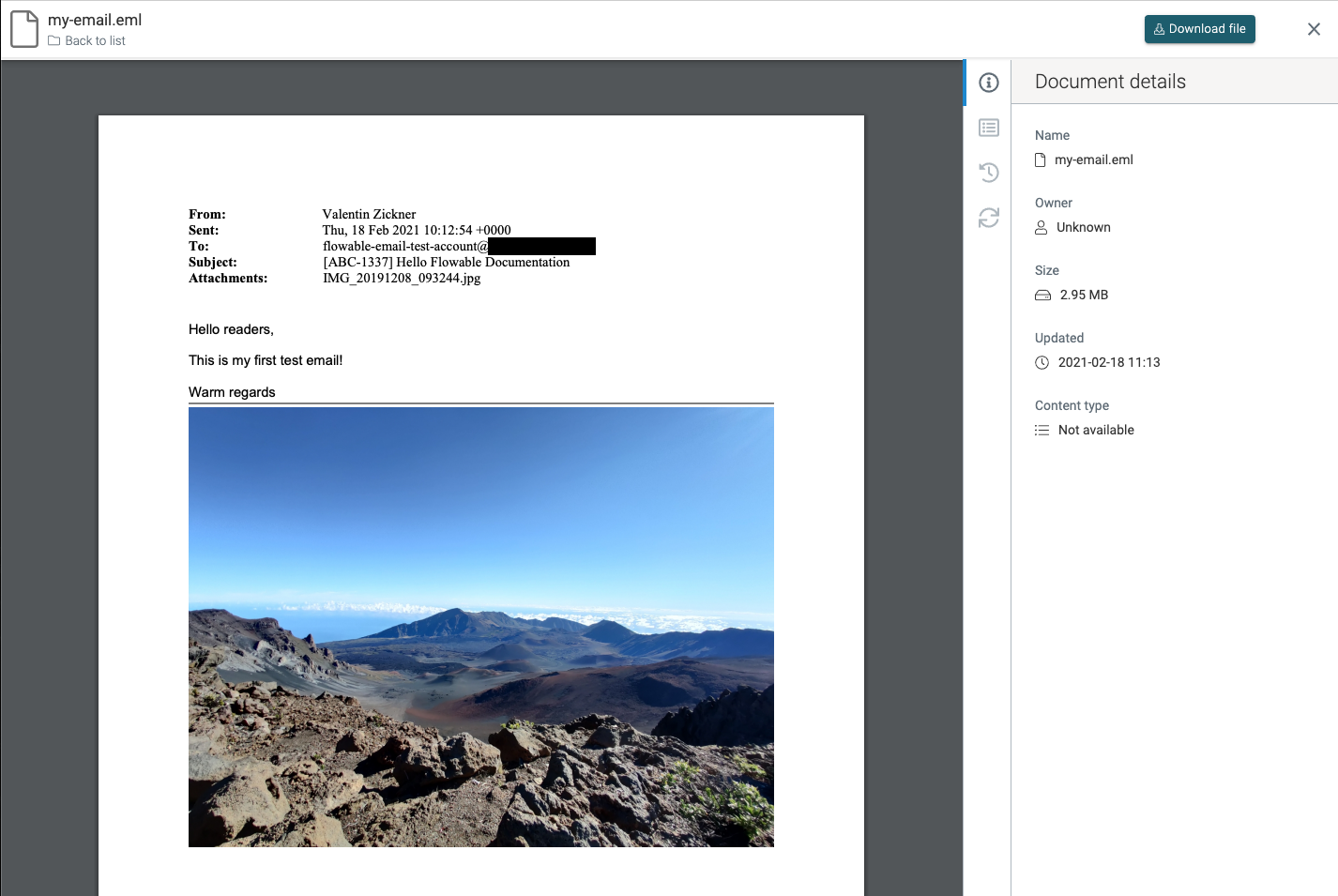 Create document task document preview