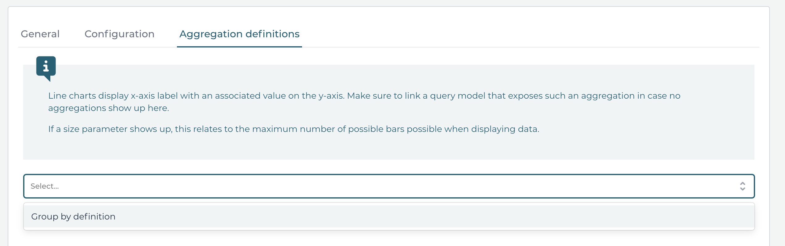 Bar Dashboard Component Aggregations