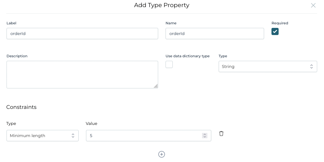 Data Dictionary Add Value Property