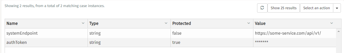 Tenant Variables List